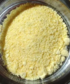 DMT Powder in a glass bowl