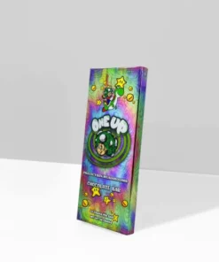 one up mushroom chocolate bar infused psilocybin style edible chocolate bar