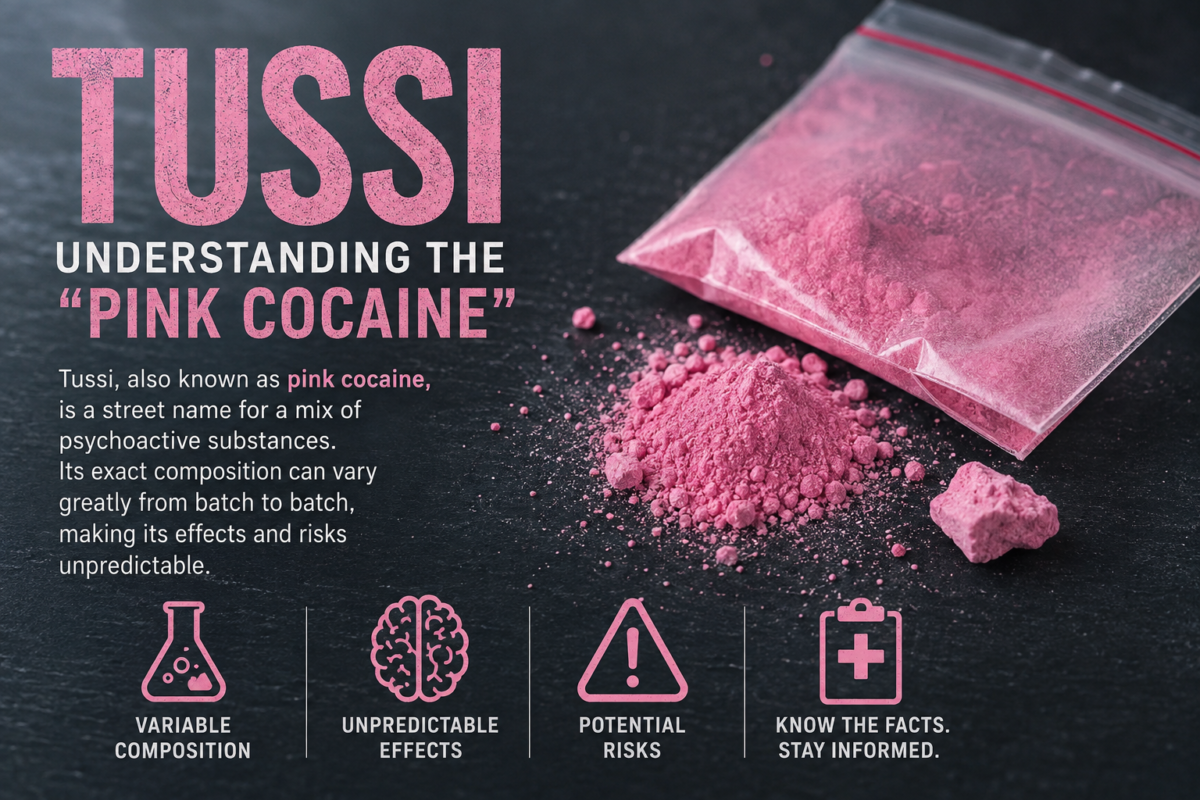 Tussi: What It Is, Effects, Risks, and What to Know Tussi pink cocaine effects risks and variable composition educational infographic