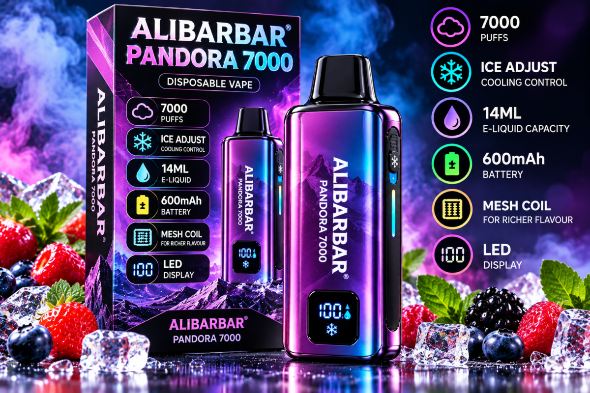 ALIBARBAR Pandora 7000 device and packaging