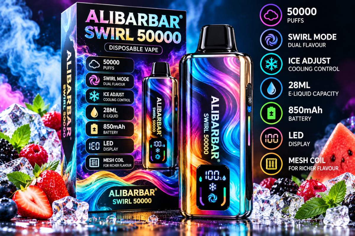 ALIBARBAR Swirl 50000 device and packaging