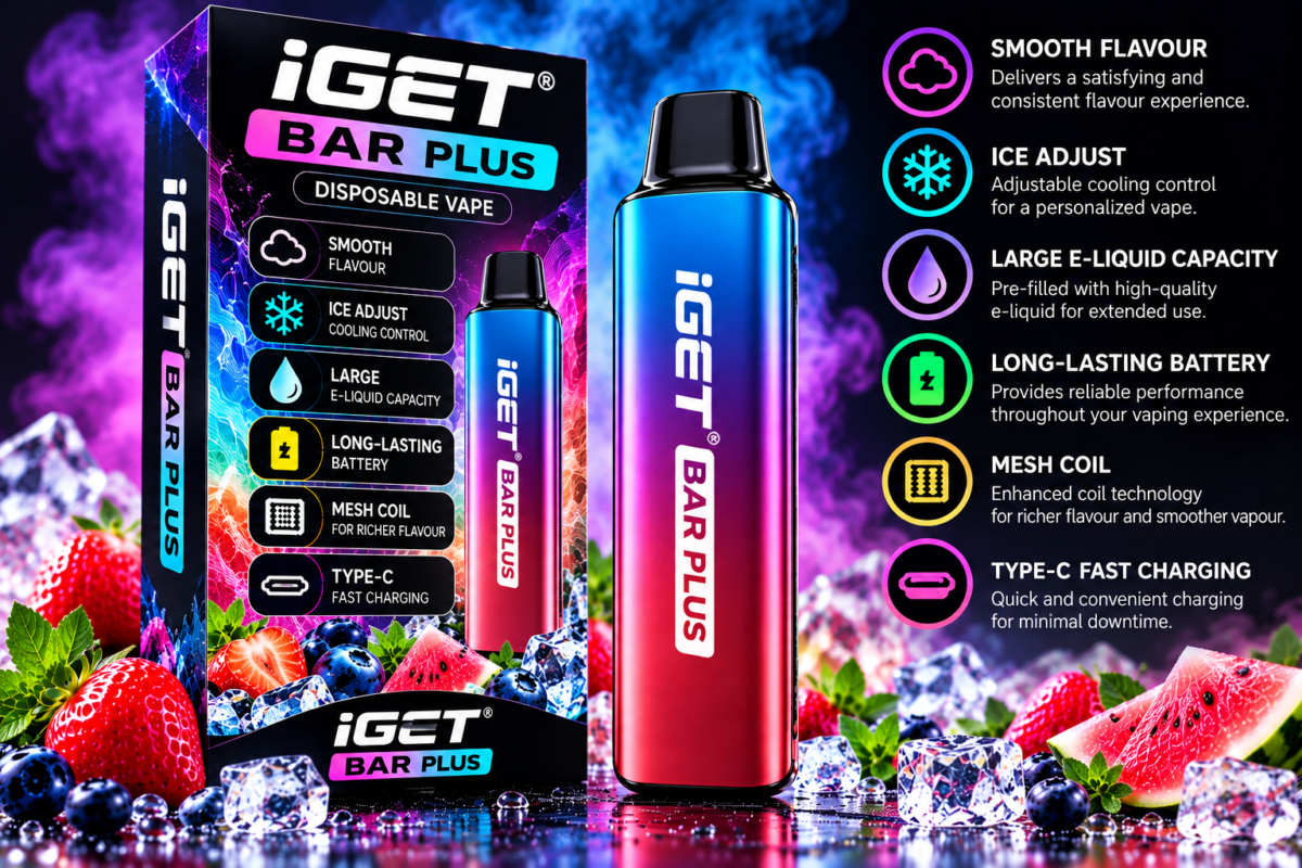 iGET BAR Plus device and packaging