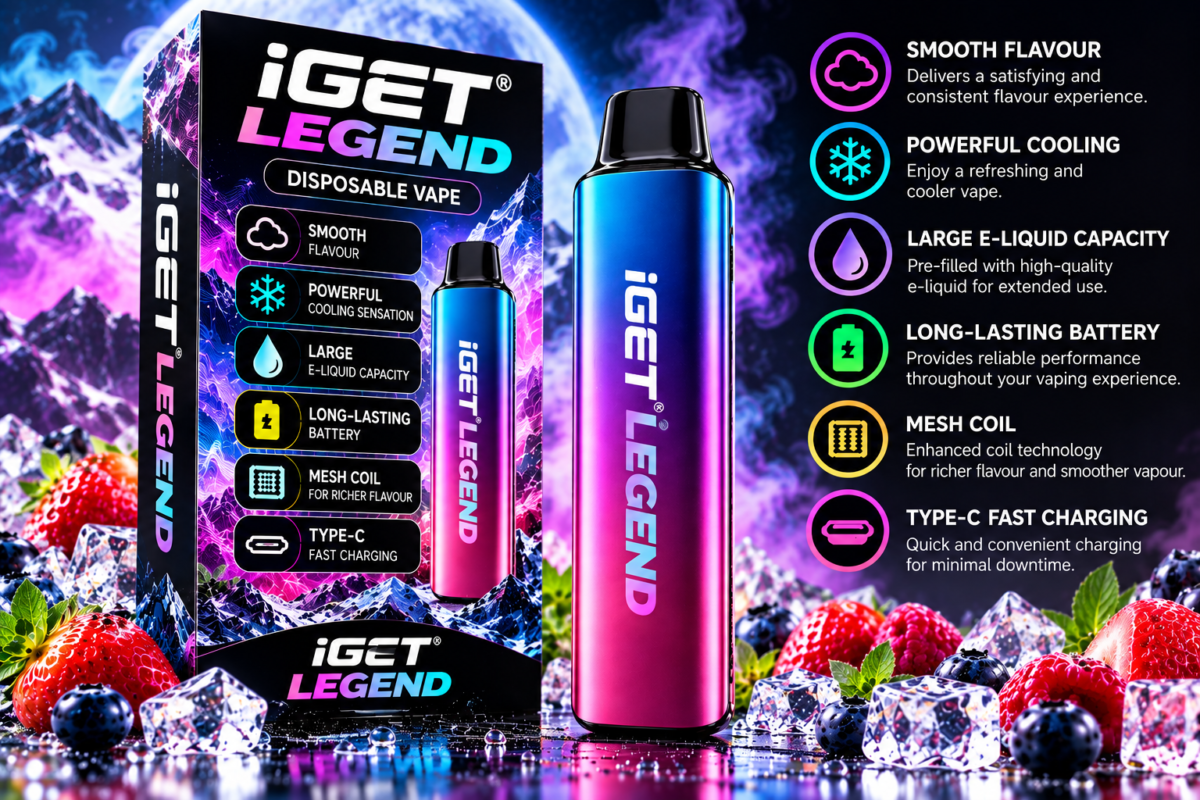 iGET Legend device and packaging